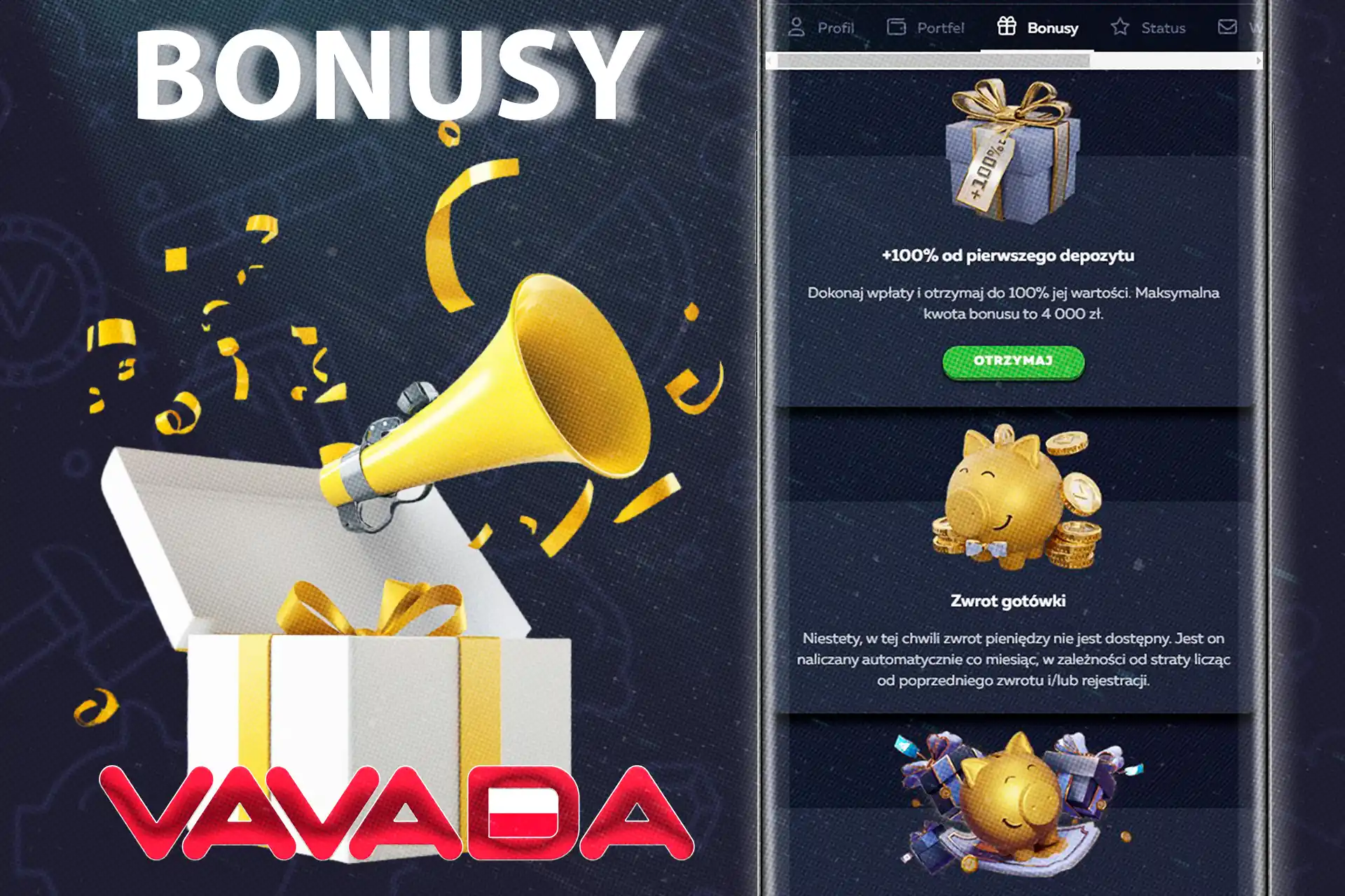 Zdobądź wiele atrakcyjnych bonusów kasynowych